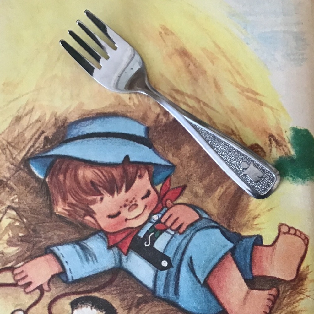 The First Years Delux Stainless baby fork. Vintage 1980